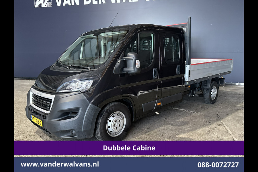 Peugeot Boxer 2.2 Blue HDi 140pk Pick-up 7 Persoons Dubbele cabine open laadbak Euro6 Airco | 7-Zits | 3000kg trekvermogen / 1253kg laadvermogen