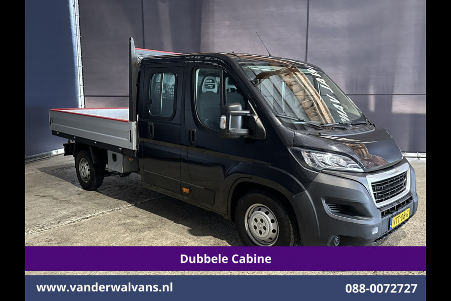 Peugeot Boxer 2.2 Blue HDi 140pk Pick-up 7 Persoons Dubbele cabine open laadbak Euro6 Airco | 7-Zits | 3000kg trekvermogen / 1253kg laadvermogen