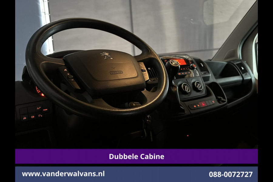 Peugeot Boxer 2.2 Blue HDi 140pk Pick-up 7 Persoons Dubbele cabine open laadbak Euro6 Airco | 7-Zits | 3000kg trekvermogen / 1253kg laadvermogen