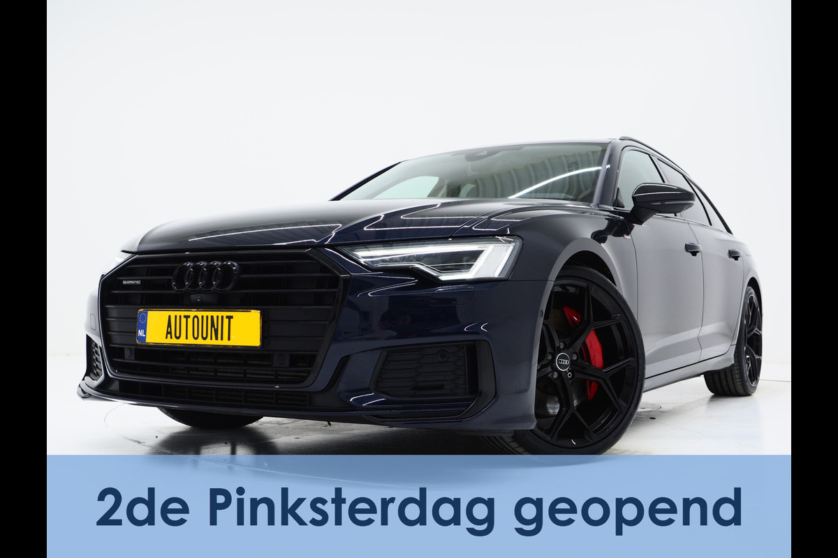 Audi A6 Avant 55 TFSI e quattro Full Black | Panoramadak | B&O Audio | Trekhaak | HUD | Leder | Keyless | Sfeerlicht | Carplay