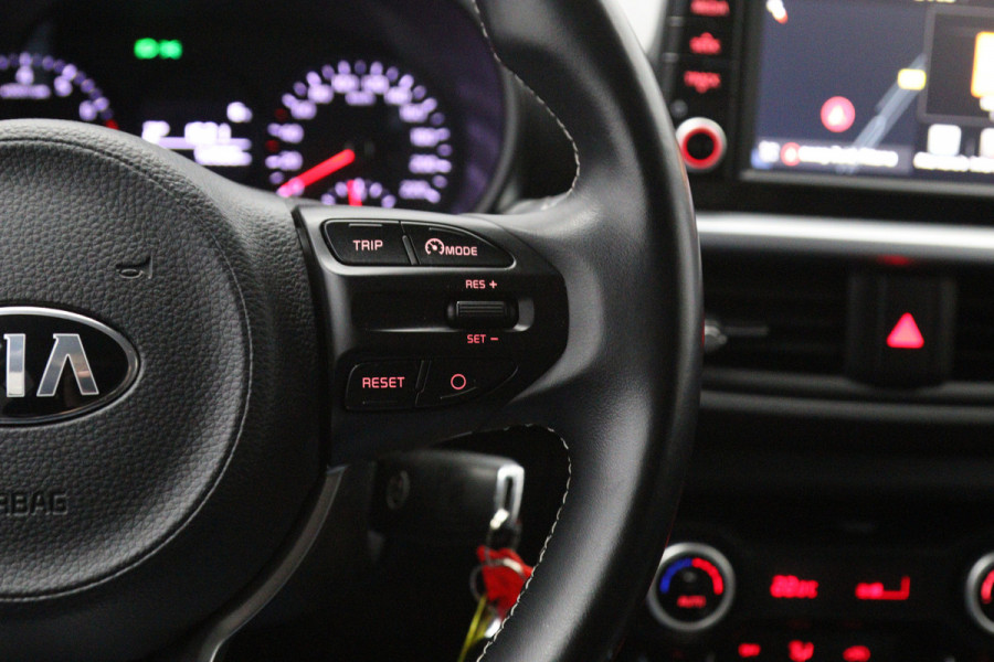 Kia Picanto 1.0 CVVT 67 PK DynamicPlusLine, Leder, Cruise Control, Camera, Navigatie, Bluetooth