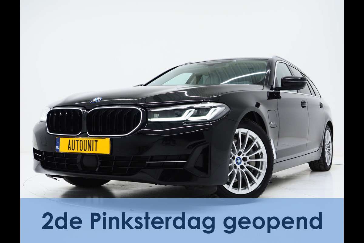 BMW 5 Serie Touring 530e xDrive | LED Grille | Trekhaak | Leder | Adaptive Cruise | HUD | Keyless | Camera | Carplay
