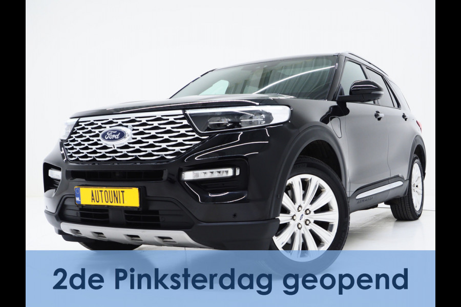Ford Explorer 3.0 V6 EcoBoost PHEV Platinum 7P | Panoramadak | Trekhaak | B&O Audio | Massage | 360 | Keyless | Adaptive Cruise |