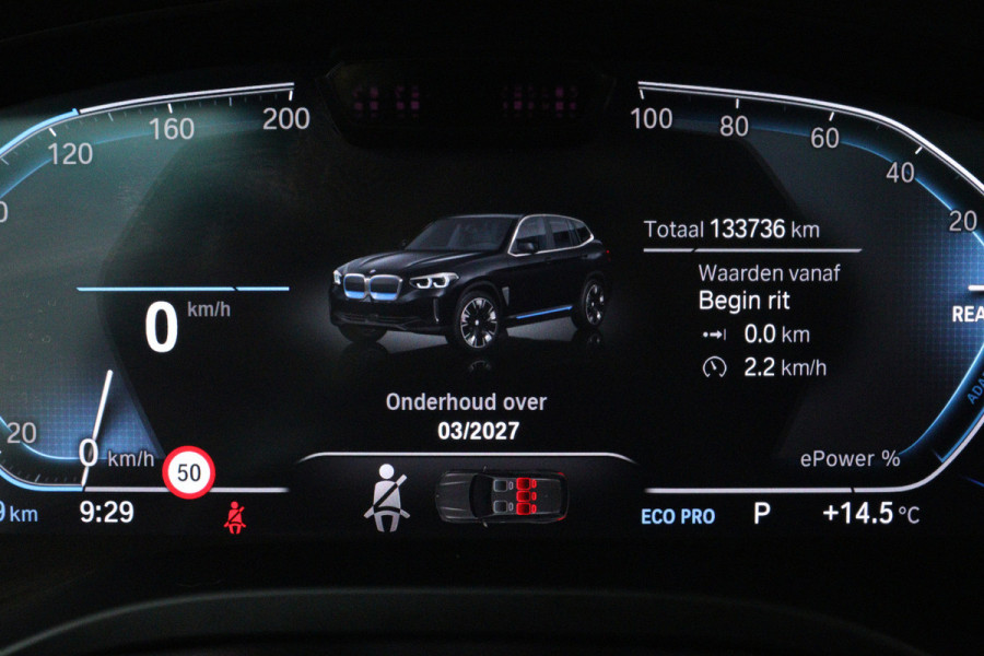 BMW iX3 High Executive 80 kWh (PANORAMADAK, 360 CAMERA, SFEERVERLICHTING, ADAPTIVE CRUISE, TREKHAAK WEGKLAPBAAR, AUTOPILOT)