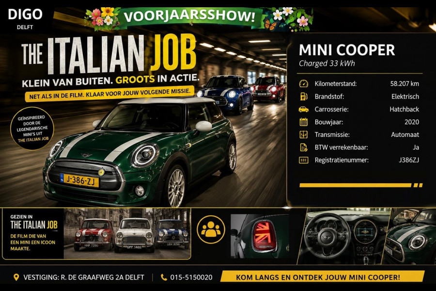 MINI Cooper Charged 33 kWh ACCU 97% Cooper Electric | (184 PK) | Navigatie | Stoelverwarming | 1e eigenaar |