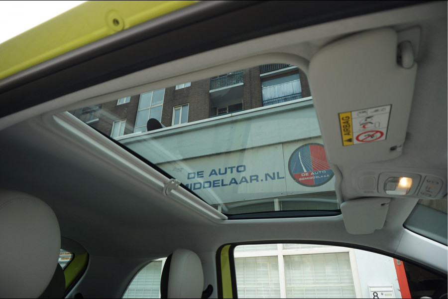 Fiat 500 e La Prima | Ultra Luxe | Leer | Panorama | Adaptive cruise + Lane | Apple Carplay | 17inck Sportvelgen | Full LED | Acid Yellow