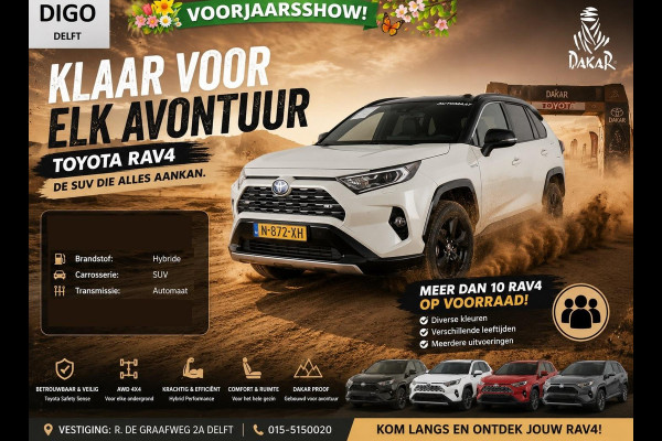 Toyota RAV4 2.5 Plug-in Hybrid AWD Business Plus | Stuur-/Stoelverwarming voor & achter | Apple Carplay & AndroidAUTO | Adapt.Cruise Control |