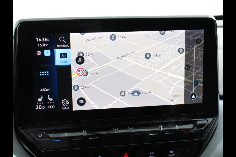 Volkswagen ID.4 Business 77 kWh SOH 83% Leder Navigatie 19" Lichtmetalen Velgen Apple Carplay/Android Auto Climate Control Warmtepomp Stoelverwarming Led Parkeer sensoren