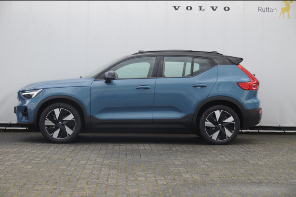 Volvo EX40 Single Ex. Range Ultra 82 kWh / Panorama schuif-kanteldak / 360 Camera / Harman Kardon / Trekhaak / Stuur- en stoelverwarming / Adaptive Cruise / Elektrische best.stoel met geheugen