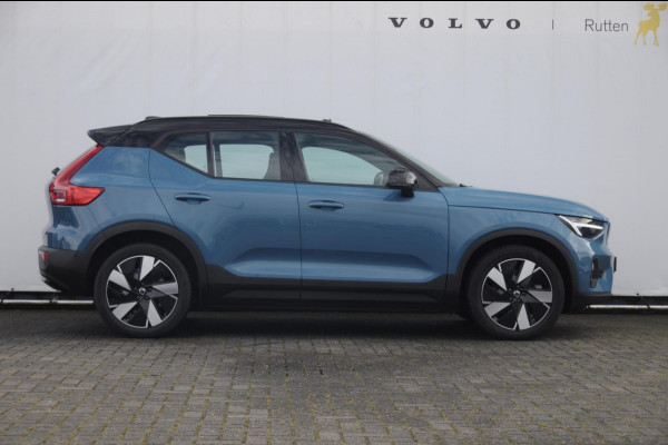 Volvo EX40 Single Ex. Range Ultra 82 kWh / Panorama schuif-kanteldak / 360 Camera / Harman Kardon / Trekhaak / Stuur- en stoelverwarming / Adaptive Cruise / Elektrische best.stoel met geheugen