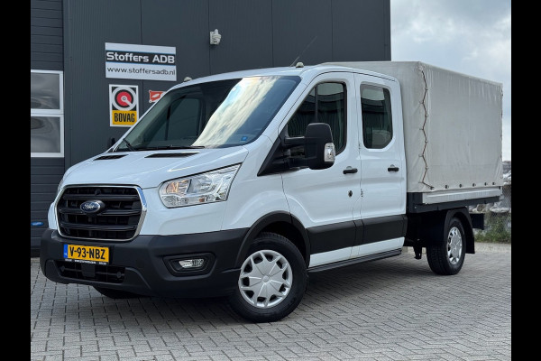 Ford Transit 350 2.0 TDCI L2H1 DC 4WD | Huif | CarPlay | Navi | Cruise | 7-persoons | Standkachel | Airco | Trekhaak | AWD 4x4