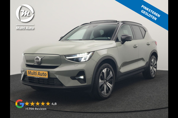 Volvo XC40 Recharge Ultimate 67 kWh 231pk Dealer O.H. | Trekhaak Af Fabriek | Panodak | Adaptive Cruise | 360 Camera | Harman / Kardon | Warmtepomp | Sportstoelen Memory & Verwarmd | Keyless | Blis | Stuur Verwarmd | Google Assistent | DAB |