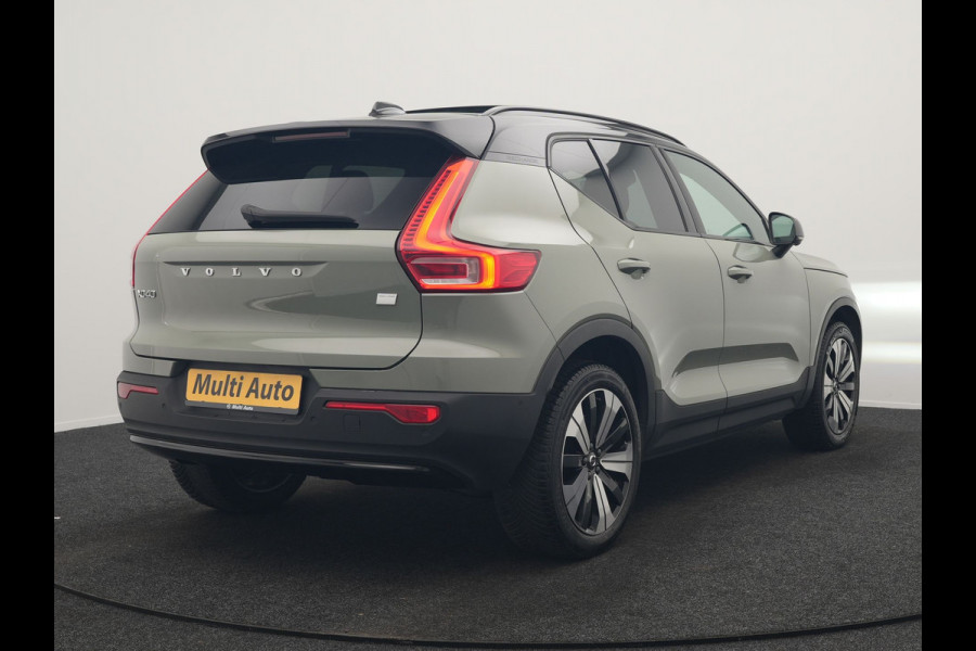Volvo XC40 Recharge Ultimate 67 kWh 231pk Dealer O.H. | Trekhaak Af Fabriek | Panodak | Adaptive Cruise | 360 Camera | Harman / Kardon | Warmtepomp | Sportstoelen Memory & Verwarmd | Keyless | Blis | Stuur Verwarmd | Google Assistent | DAB |