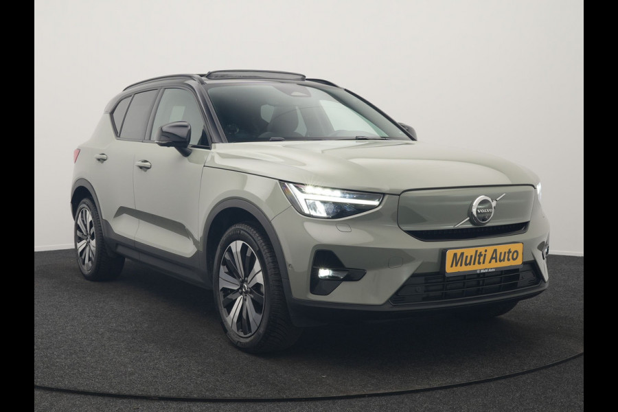 Volvo XC40 Recharge Ultimate 67 kWh 231pk Dealer O.H. | Trekhaak Af Fabriek | Panodak | Adaptive Cruise | 360 Camera | Harman / Kardon | Warmtepomp | Sportstoelen Memory & Verwarmd | Keyless | Blis | Stuur Verwarmd | Google Assistent | DAB |