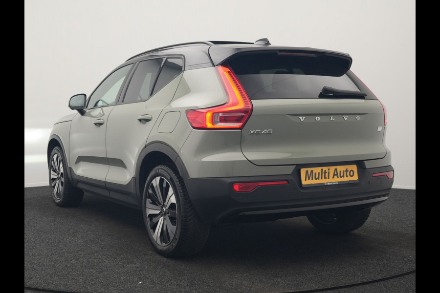 Volvo XC40 Recharge Ultimate 67 kWh 231pk Dealer O.H. | Trekhaak Af Fabriek | Panodak | Adaptive Cruise | 360 Camera | Harman / Kardon | Warmtepomp | Sportstoelen Memory & Verwarmd | Keyless | Blis | Stuur Verwarmd | Google Assistent | DAB |