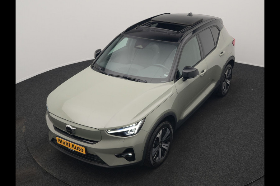Volvo XC40 Recharge Ultimate 67 kWh 231pk Dealer O.H. | Trekhaak Af Fabriek | Panodak | Adaptive Cruise | 360 Camera | Harman / Kardon | Warmtepomp | Sportstoelen Memory & Verwarmd | Keyless | Blis | Stuur Verwarmd | Google Assistent | DAB |