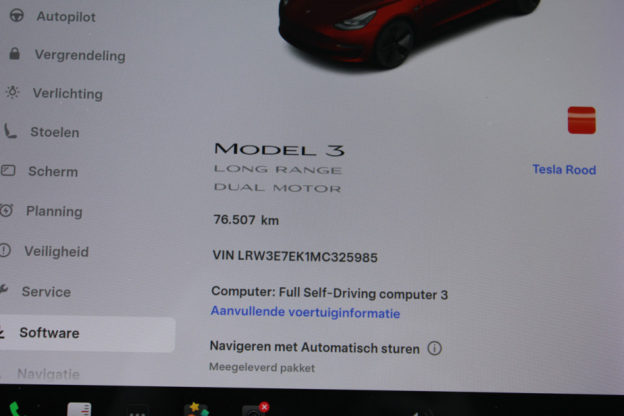 Tesla Model 3 Long Range AWD 75 kWh SOh 91,5% LEER PANO NAVI
