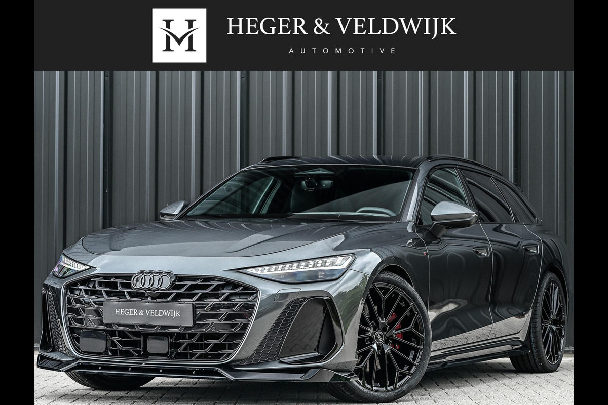 Audi A6 Avant 3.0 TFSI 368PK Quattro S-Edition | Achterasbesturing | B&O | Head-up | Luchtvering | 360 Camera | Carbon inleg | Panoramadak | Soft close | Memory seats | Elektr. verst. stuur |
