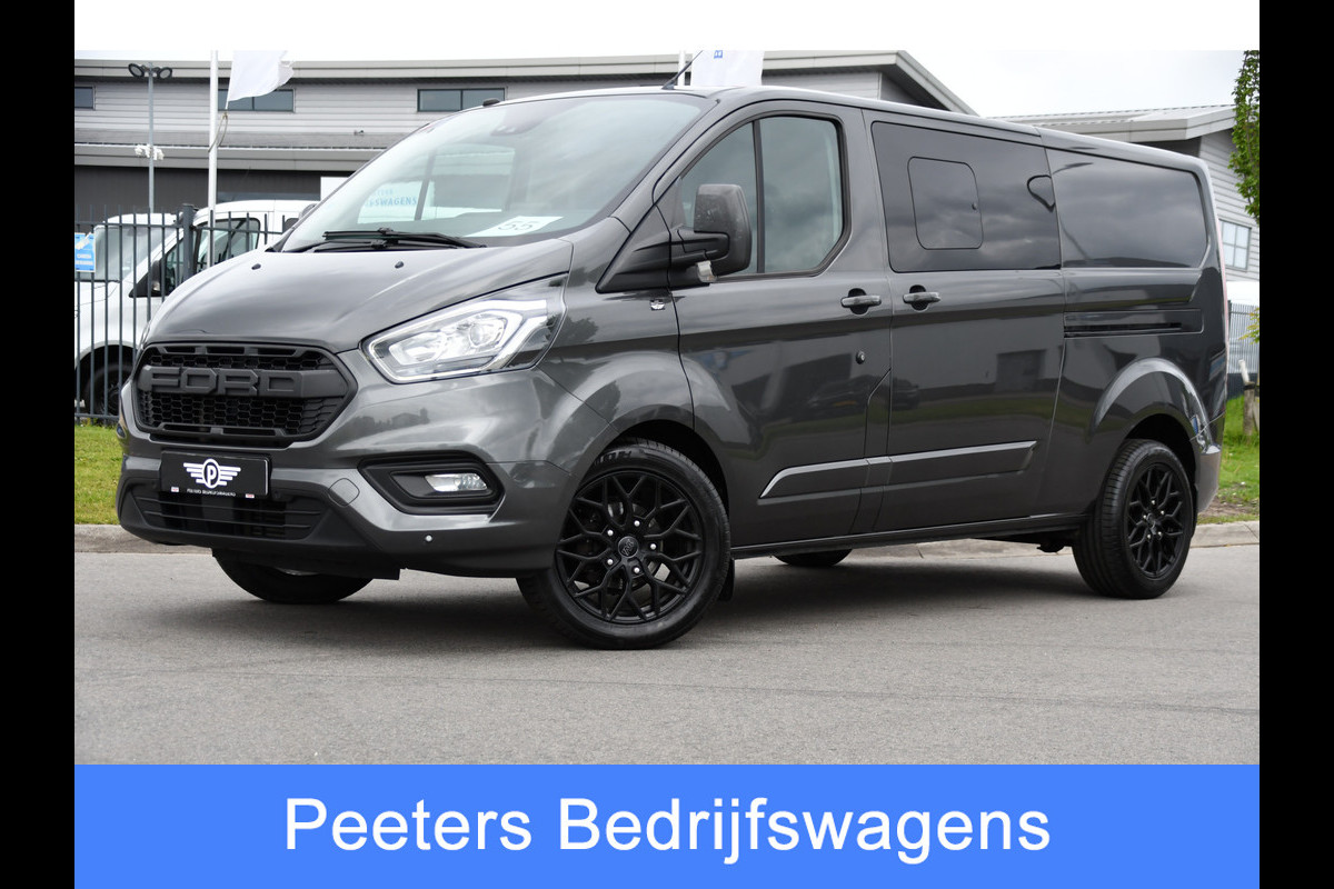 Ford Transit Custom 300 2.0 TDCI L2H1 Limited DC PB Edition Cruise, Camera, Carplay, LED, 2 x Schuifdeur, Stoelverwarming, 170pk, Trekhaak, NAVI, Uniek!