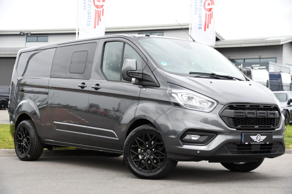 Ford Transit Custom 300 2.0 TDCI L2H1 Limited DC PB Edition Cruise, Camera, Carplay, LED, 2 x Schuifdeur, Stoelverwarming, 170pk, Trekhaak, NAVI, Uniek!