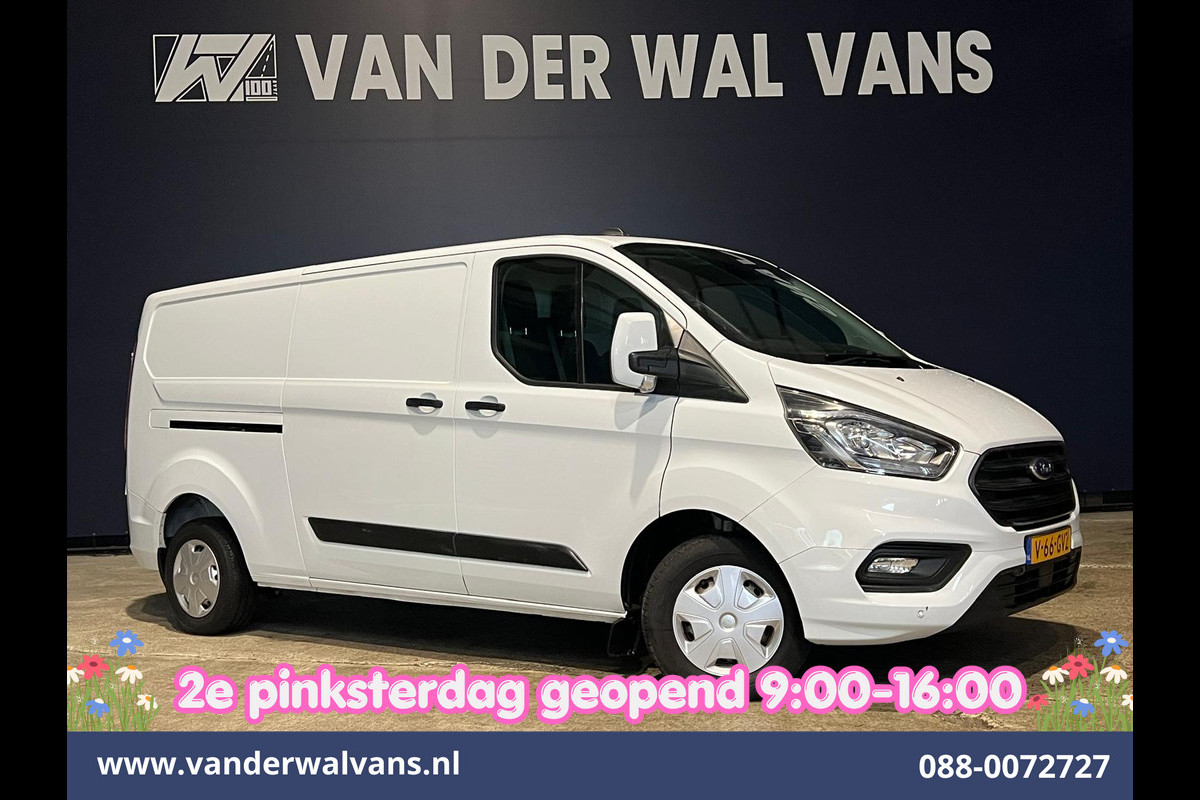 Ford Transit Custom 2.0 TDCI L2H1 Euro6 Airco | Camera | 2800kg trekvermogen | Apple Carplay | Cruisecontrol | LED | Parkeersensoren Android Auto, Verwarmde voorruit, Bijrijdersbank