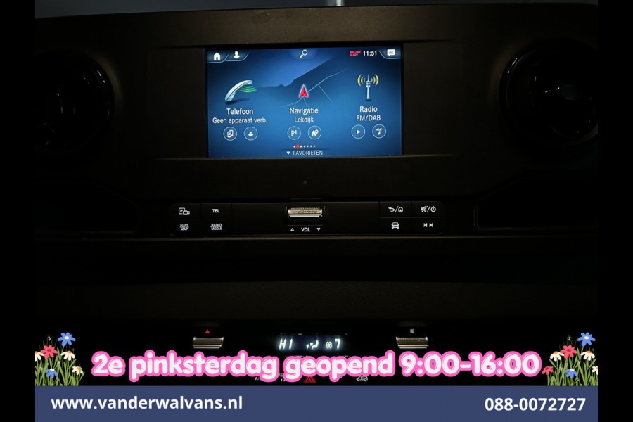 Mercedes-Benz Sprinter 317 CDI 170pk L3H2 Euro6 Airco | 360 graden Camera | Navigatie | Apple Carplay | Cruisecontrol Android Auto, Chauffeursstoel, Stoelverwarming, Parkeersensoren, Bijrijdersbank