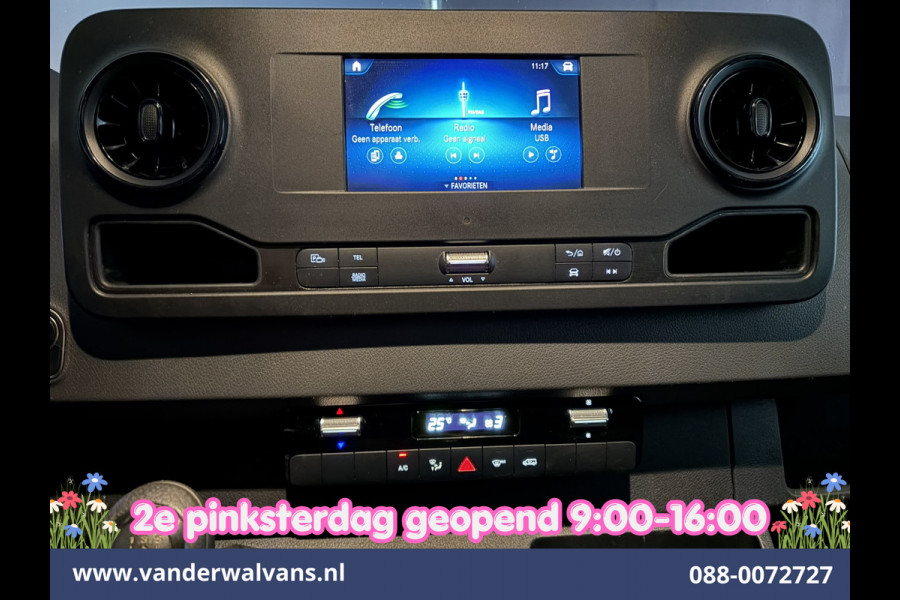 Mercedes-Benz Sprinter 314 CDI 143pk 3500kg Trekhaak L2H2 Euro6 Airco | Camera | Apple Carplay | Cruisecontrol | Android Auto, Stoelverwarming, 270 Graden Achterdeuren, Bijrijdersbank