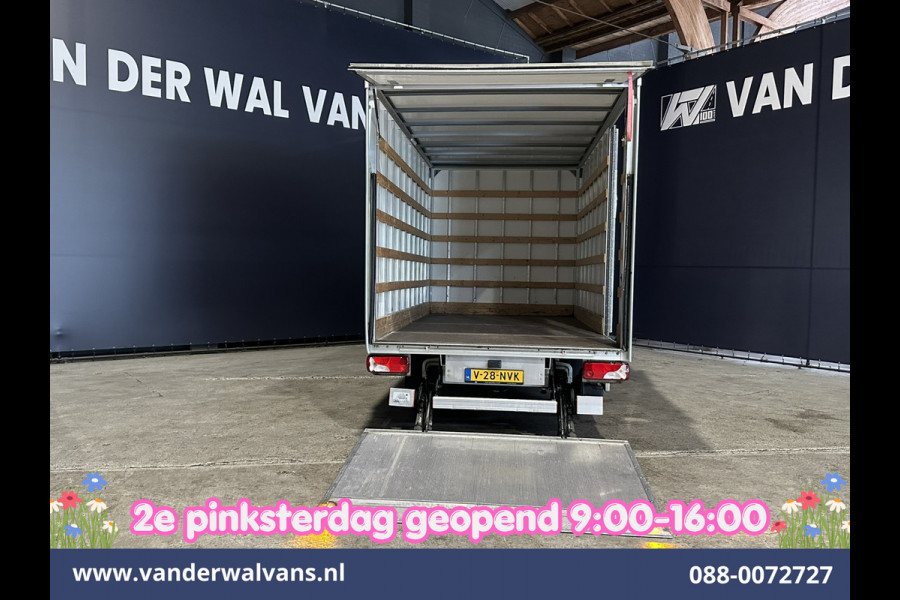 Mercedes-Benz Sprinter 314CDI 143pk Automaat Bakwagen 21m3 KUUB Laadklep Zijdeur Euro6 Airco | Bijrijdersbank Lat om Lat betimmering, Leder