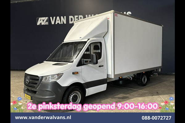 Mercedes-Benz Sprinter 314CDI 143pk Automaat Bakwagen 21m3 KUUB Laadklep Zijdeur Euro6 Airco | Bijrijdersbank Lat om Lat betimmering, Leder