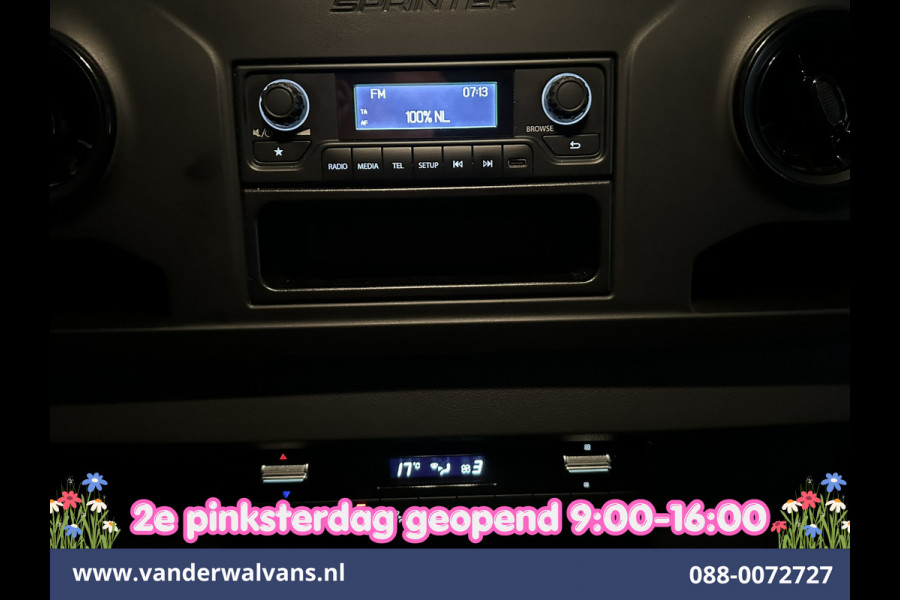 Mercedes-Benz Sprinter 314CDI 143pk Automaat Bakwagen 21m3 KUUB Laadklep Zijdeur Euro6 Airco | Bijrijdersbank Lat om Lat betimmering, Leder