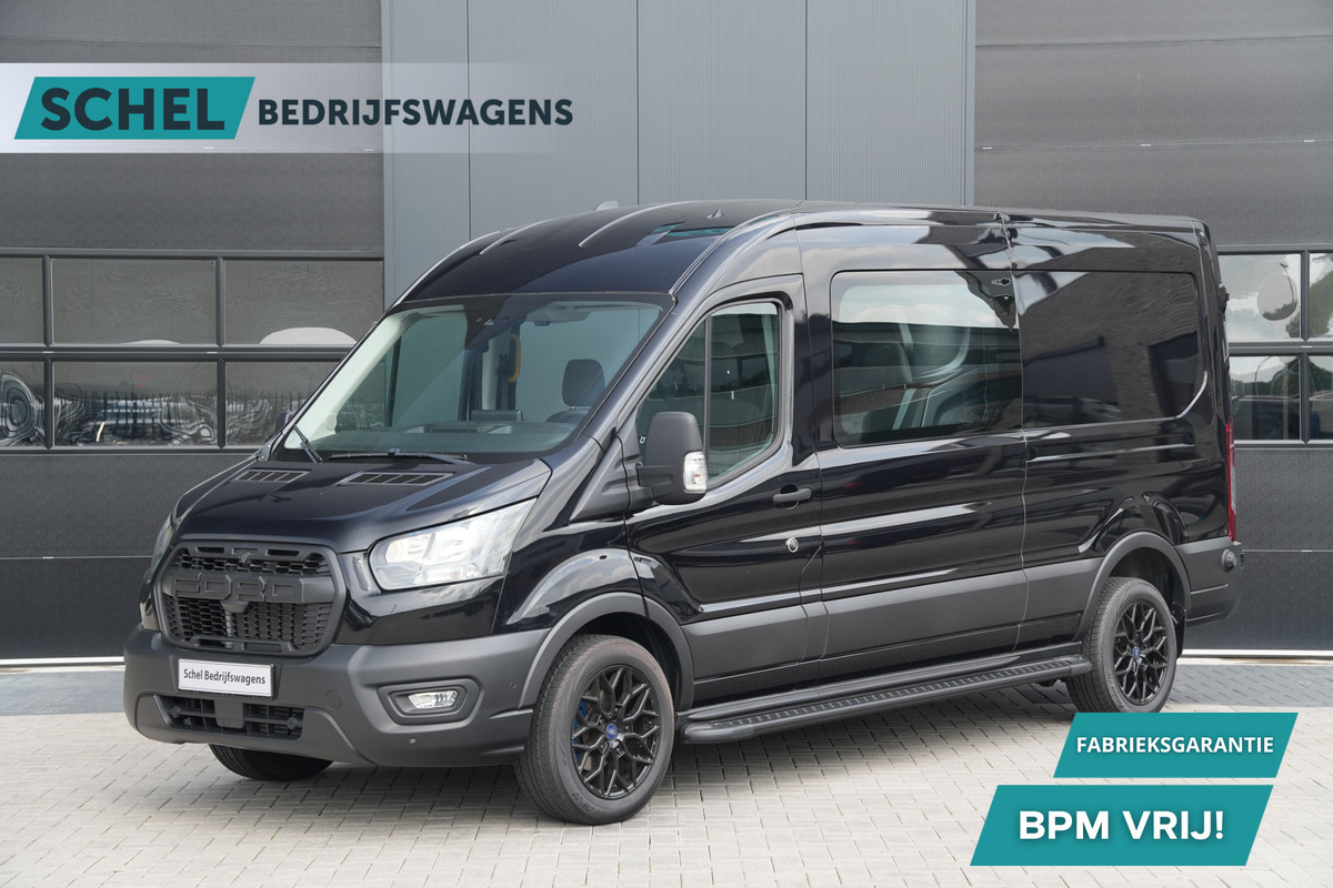 Ford Transit 350 2.0 TDCI L3H2 Trend 130pk DC 7 zits - Navi - Stoelverwarming - Raptor - Cruise - Trekhaak - PDC - Rijklaar