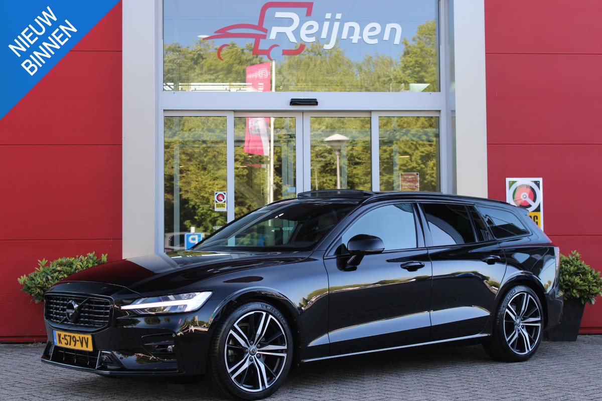 Volvo V60 2.0 B4 211PK R-DESIGN AUTOMAAT 8 PANORAMISCH SCHUIF/KANTELDAK | PREMIUM AUDIO BY HARMAN KARDON | 19" 5-TRIPPLE SPAAKS BLACK/DIAMAND CUT LICHTMETALEN VELGEN | BLINDSPOT INFOMATION SYSTEM (BLIS) | VERWARMDE VOORRUIT |VERWARMDE AQUABLADE RUITENWISSERBLADEN | PILOT ASSIST | APPLE CARPLAY / ANDROID AUTO | DODEHOEKDETECTIE |  ADAPTIEVE CRUISECONTROL | R-DESIGN BEKLEDING MET NAPPA LEDER I.C.M. OPEN GRID TEXTIEL | ELEKTRISCH VERSTELBARE CONTOUR STOELEN (SPORTSTOELEN) MET GEHEUGEN OP BEIDE VOORSTOELEN |VERWARMDE VOORSTOELEN EN ACHTERBANK | VERWARMD STUURWIEL | PARKEERVERWARMING