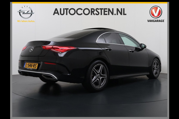 Mercedes-Benz CLA-Klasse 180 Automaat AMG Business Solution Panoramadak Camera Widescreen cockpit Apple Carplay Android Auto Navi Pdc Cruise Control Stoe Privacy Glas Lmv Led DAB Licht en zichtpakket Premium pakket Dealeronderhouden 1e Eigenaar Origineel Nederlandse Auto