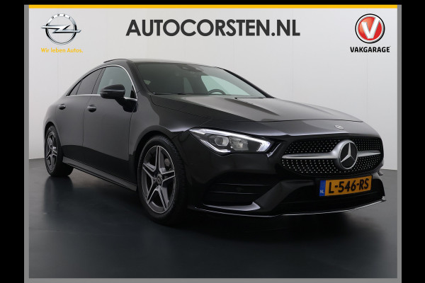 Mercedes-Benz CLA-Klasse 180 Automaat AMG Business Solution Panoramadak Camera Widescreen cockpit Apple Carplay Android Auto Navi Pdc Cruise Control Stoe Privacy Glas Lmv Led DAB Licht en zichtpakket Premium pakket Dealeronderhouden 1e Eigenaar Origineel Nederlandse Auto