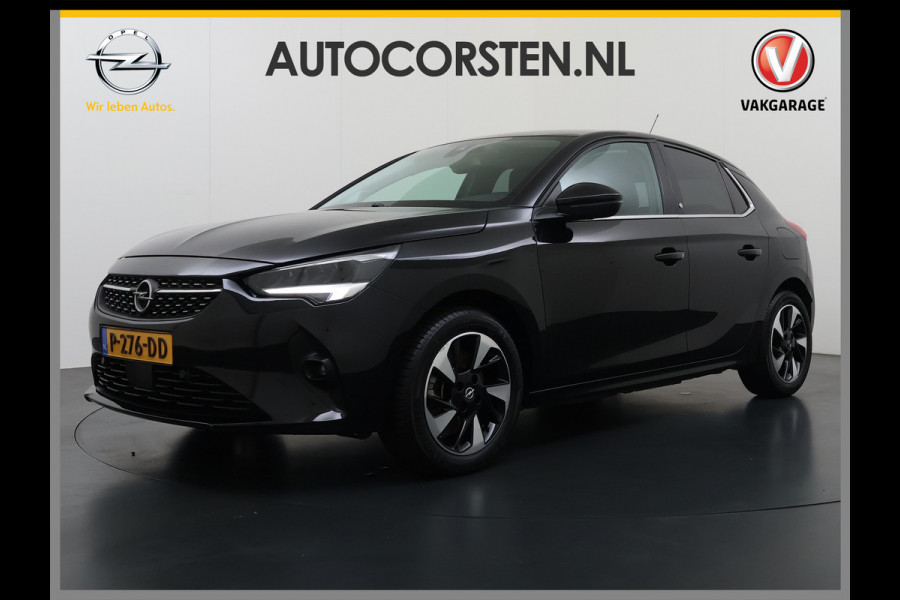Opel CORSA-E Elegance 50 kWh SOH 93% Navi Ecc 360°Camera Apple Carplay Android Auto Cruise Control Pdc Dodehoek detectie Keyless Draadloze telefoonlader Privacy Glas Lmv Isofix Led Regen-Lichtsensor Lane Assist Origineel Nederlandse Auto Zeer compleet!
