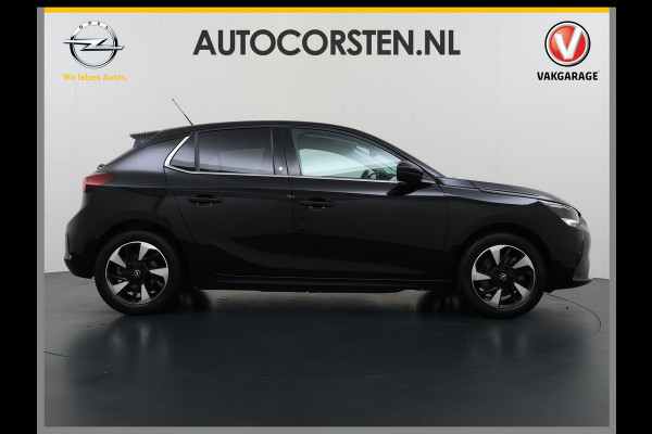 Opel CORSA-E Elegance 50 kWh SOH 93% Navi Ecc 360°Camera Apple Carplay Android Auto Cruise Control Pdc Dodehoek detectie Keyless Draadloze telefoonlader Privacy Glas Lmv Isofix Led Regen-Lichtsensor Lane Assist Origineel Nederlandse Auto Zeer compleet!