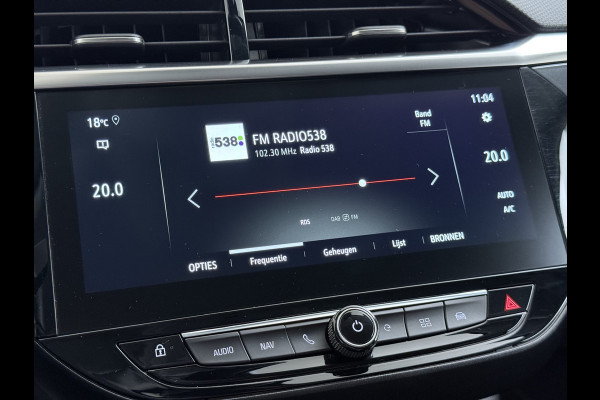 Opel CORSA-E Elegance 50 kWh SOH 93% Navi Ecc 360°Camera Apple Carplay Android Auto Cruise Control Pdc Dodehoek detectie Keyless Draadloze telefoonlader Privacy Glas Lmv Isofix Led Regen-Lichtsensor Lane Assist Origineel Nederlandse Auto Zeer compleet!