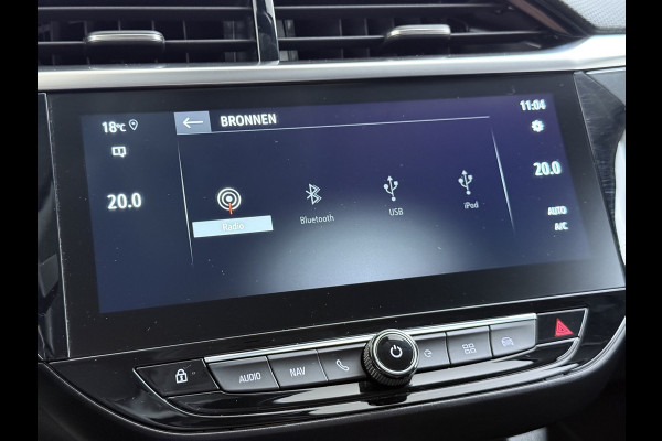 Opel CORSA-E Elegance 50 kWh SOH 93% Navi Ecc 360°Camera Apple Carplay Android Auto Cruise Control Pdc Dodehoek detectie Keyless Draadloze telefoonlader Privacy Glas Lmv Isofix Led Regen-Lichtsensor Lane Assist Origineel Nederlandse Auto Zeer compleet!
