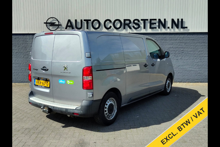 Peugeot Expert 1.5HDI 100 3-Persoons Trekhaak Navi Euro 6 Airco Apple Carplay Android Auto Cruise Control Bluetooth Pdc Premium Betonplex Vloer Wandbetimmering Schuifdeur 1.800KG Trekgewicht