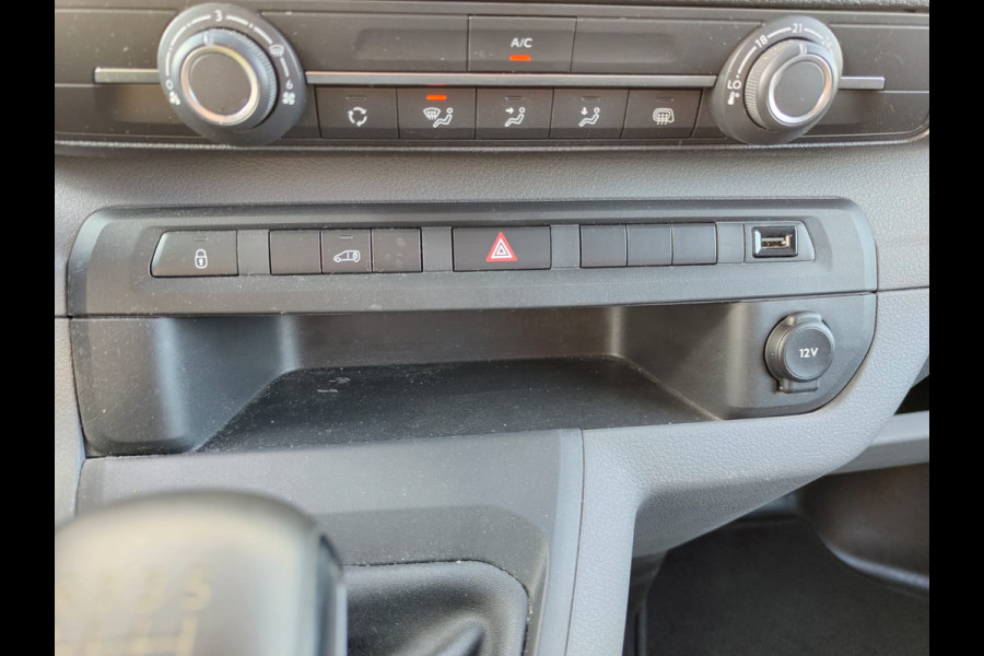 Peugeot Expert 1.5HDI 100 3-Persoons Trekhaak Navi Euro 6 Airco Apple Carplay Android Auto Cruise Control Bluetooth Pdc Premium Betonplex Vloer Wandbetimmering Schuifdeur 1.800KG Trekgewicht