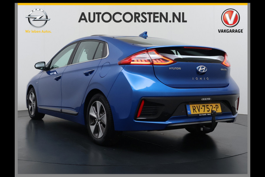 Hyundai IONIQ Premium EV SOH 99,9% Panorama-Schuifdak Adap.Cruise Leder+Memory Navi Ecc Trekhaak Infinity®-Audio Camera Apple Carplay Android  Stoel+Stuurverwarming Elek.Stoelen Lmv Bluetooth Dodehoek+Lane Assist VESS Origineel Nederlandse Auto