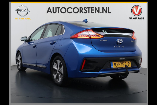 Hyundai IONIQ Premium EV SOH 99,9% Panorama-Schuifdak Adap.Cruise Leder+Memory Navi Ecc Trekhaak Infinity®-Audio Camera Apple Carplay Android  Stoel+Stuurverwarming Elek.Stoelen Lmv Bluetooth Dodehoek+Lane Assist VESS Origineel Nederlandse Auto