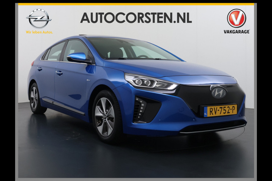 Hyundai IONIQ Premium EV SOH 99,9% Panorama-Schuifdak Adap.Cruise Leder+Memory Navi Ecc Trekhaak Infinity®-Audio Camera Apple Carplay Android  Stoel+Stuurverwarming Elek.Stoelen Lmv Bluetooth Dodehoek+Lane Assist VESS Origineel Nederlandse Auto