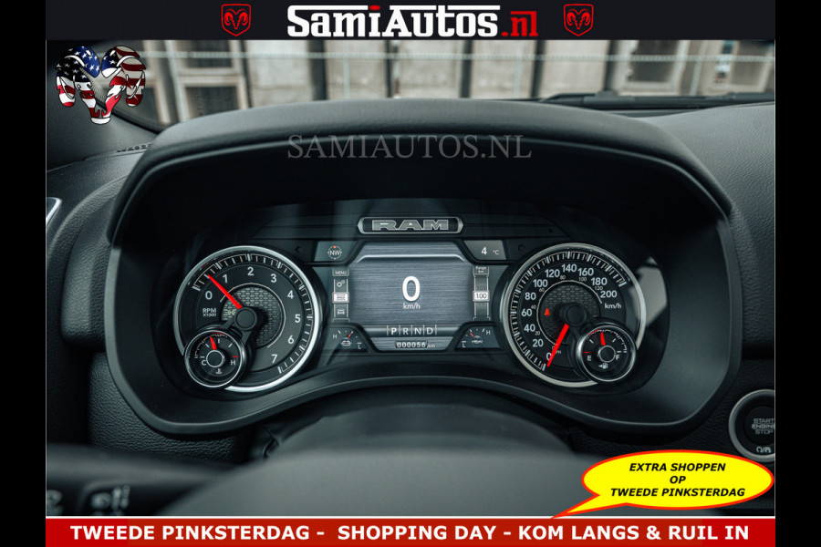 Dodge Ram SPORT | 5.7 V8 4x4 HEMI | PANORAMA DAK | GROOTSCHERM 12 INCH | LPG | Diamond Black Pearl | CREW CAB | DUBBELE CABINE | 5 PERSOONS | DC | VOORRAAD NR 2554 - 6048