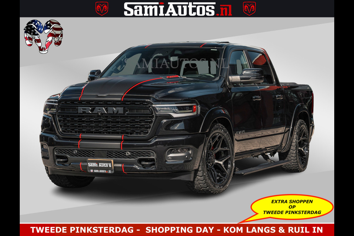 Dodge Ram HULK | Limited Night H.O 540HP 706Nm | Massage + Full Option | De Meest Luxe en Volle Pick-Up in zijn Klasse | Hulk Pack is meer Comfortabele Dubbele Cabine met Royale 5 Zitplaatsen | BPM vrij | Nu Leverbaar uit Voorraad | Voorraad Nr 2357 - 5182