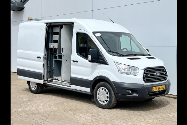 Ford Transit 2.0 TDCI 130PK L2H2 Airco Cruise Control Parkeersensoren Stoelverwarming Zwaailampen Kastwand Inbouw