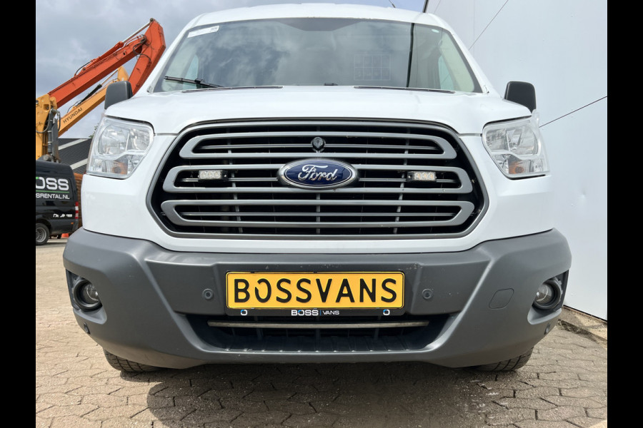 Ford Transit 2.0 TDCI 130PK L2H2 Airco Cruise Control Parkeersensoren Stoelverwarming Zwaailampen Kastwand Inbouw