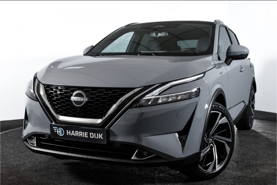 Nissan QASHQAI 1.3 MHEV Xtronic 158 PK Tekna Plus | Cold Pack | Pano | Trekhaak | Dig. Cockpit | Adapt. Cruise | Stoel-+stuurverw. | 360 Camera | Bose | NAV + App. Connect | Auto. Airco | LM 20" | Elek. Klep |