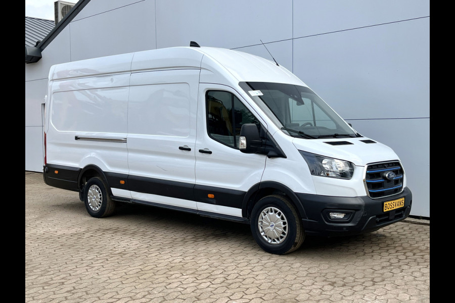 Ford E-Transit 75 kWh 184PK L4H3 334km WLTP 95,6% (SOH) BEV Snelladen Cruise control Carplay Climate control Laadkabel Camera Parkeersensoren V+A Stoelverwarming