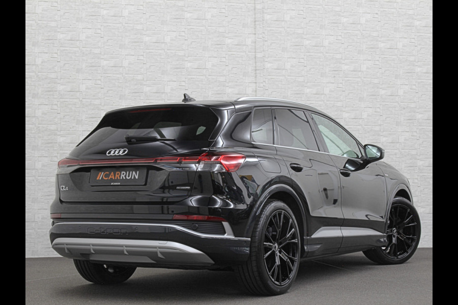 Audi Q4 e-tron 45 Quattro S-Line 77 / 82 kWh | ACC | Matrix-LED | Keyless-Entry | Standkachel | Carplay | 27150,= exc. btw | Lane Assist | 3-Zone Clima | Stoelverwarming | Getint Glas | Autom. Parkeren | Virtual Cockpit |